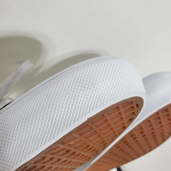 Vans Skate Old Skool Mens Size 11.5 True White Neon Yellow Canvas Seude Shoes - Picture 8 of 12